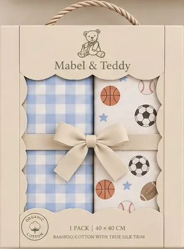 Little Sports Club muslin comforter gift box